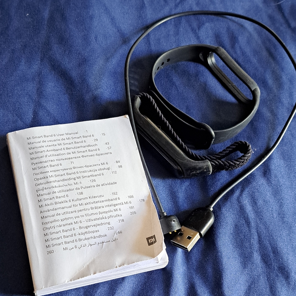 Used Mi Smart Band 6 with Black Strap